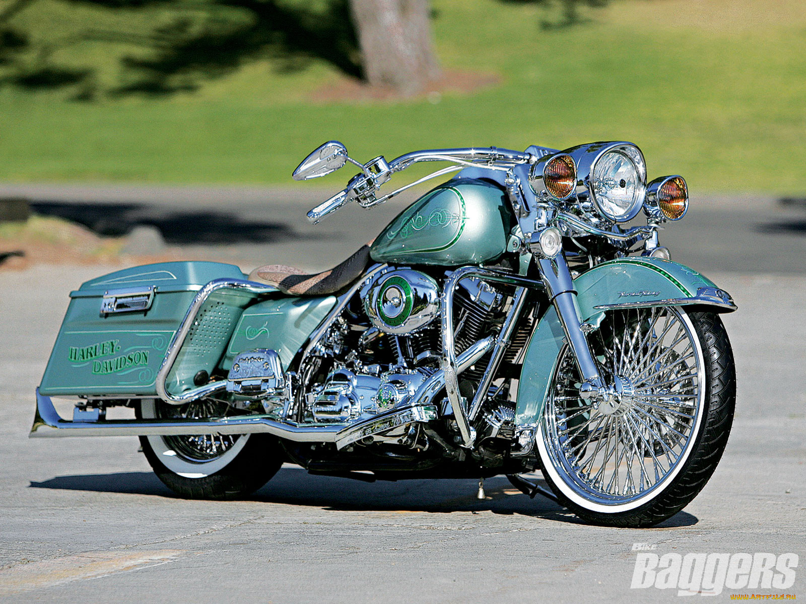 2007, harley, davidson, road, king, , customs